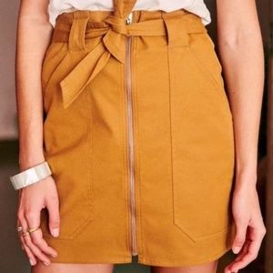 NWT Sezane Jupe Petra Caramel